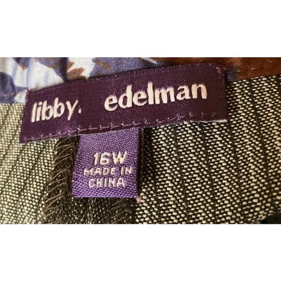 Libby Edelman Women's Pants Slacks Size 16W Brown Sparkle NWOT - Picture 6 of 7